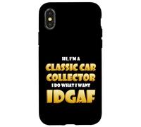 Carcasa para iPhone X/XS Classic Car Collector Idgaf Costume For Rare Car Collections
