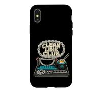 Carcasa para iPhone X/XS Clean Link Club Bicicleta Cuidado de Cadena Taller
