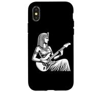 Carcasa para iPhone X/XS Cleopatra Tocando la Guitarra eléctrica