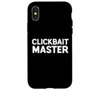 Carcasa para iPhone X/XS Clickbait Master Funny Content Creator Meme Video VLOG Título
