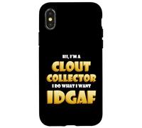 Carcasa para iPhone X/XS Clout Collector Idgaf Dank Meme Costume For Respect Clout