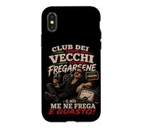 Carcasa para iPhone X/XS Club dei Troppo Vecchi per Fregarsene Gracioso Italiano Actitud