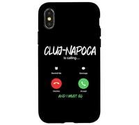Carcasa para iPhone X/XS Cluj-Napoca está Llamando y Debo IR a Rumania de Viaje