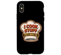 Carcasa para iPhone X/XS Cocino Cosas, eso es lo Que Hago, Chef Vintage, Cocina Divertida