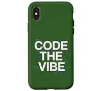 Carcasa para iPhone X/XS Code The Vibe Diseño de codificación para desarrolladores Coders