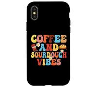 Carcasa para iPhone X/XS Coffee and Sourdough Vibes - Coffee Lover Sourdough Gifts