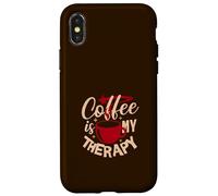 Carcasa para iPhone X/XS Coffee is my Therapy - una Taza de Buen café por la mañana