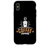 Carcasa para iPhone X/XS Coffee Powers Funny Cafeine Baristas Coffee Lover
