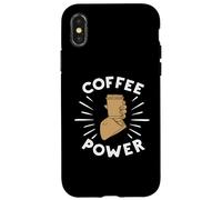 Carcasa para iPhone X/XS Coffee Powers Funny Cafeine Baristas Coffee Lover