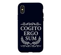 Carcasa para iPhone X/XS Cogito Ergo Sum Filosofía Latina Creo Que por lo Tanto Soy
