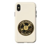 Carcasa para iPhone X/XS Coleccionista de Discos de Vinilo B-Side Vintage Music Fun Hidden Gems