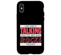 Carcasa para iPhone X/XS Coleccionista de Rocas Geología Mineralogía Humor