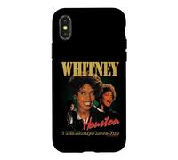 Carcasa para iPhone X/XS Collage Desgastado con el Tema «I Will Always Love You» de Whitney Houston