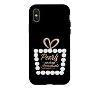 Carcasa para iPhone X/XS Collar de Perlas Clase Lady Pearls Are Always Approappropriate