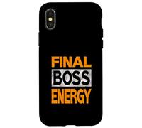 Carcasa para iPhone X/XS Color Naranja Final-Boss-Energy Orange Graphic