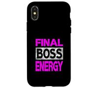 Carcasa para iPhone X/XS Color Rosa Final-Boss-Energy Pink Graphic