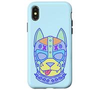 Carcasa para iPhone X/XS Colorful Gay Pup Mask