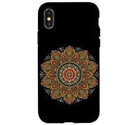 Carcasa para iPhone X/XS Colorido Mandala Chakra Yoga Espiritual Meditación Zen