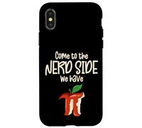 Carcasa para iPhone X/XS Come To The Nerd Side We Have Pi For Funny Math Teacher