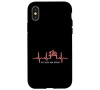 Carcasa para iPhone X/XS Comer Dormir Correr Repite Pista Barreras Atletismo Corredor