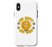 Carcasa para iPhone X/XS Common Sunflower Inspirational Motivation Bee Happy Bee Kind