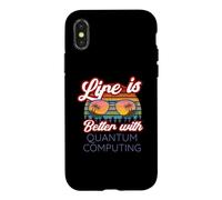 Carcasa para iPhone X/XS Computación cuántica/La Vida es Mejor con la computación cuántica