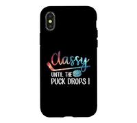Carcasa para iPhone X/XS con Clase hasta Que el Disco caiga Hockey