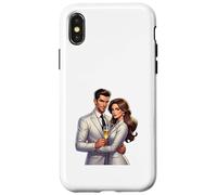 Carcasa para iPhone X/XS Concepto de éxito de Pareja de Poder Elegante