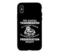 Carcasa para iPhone X/XS Conductor de conducción Manual de la Sociedad de Conservación de Transmisión