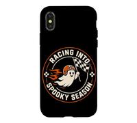 Carcasa para iPhone X/XS Conductor de Temporada Espeluznante Fantasma de Carreras de Halloween
