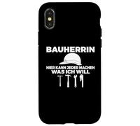 Carcasa para iPhone X/XS Construcción de viviendas Constructor Diciendo Accesorio de