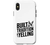 Carcasa para iPhone X/XS Construido sobre la tradición y el espíritu Patriota Gritando