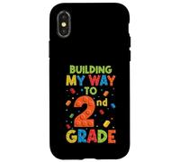 Carcasa para iPhone X/XS Construyendo mi Camino hacia el ladrillo del 100 ° día de Escuela de Segundo Grado