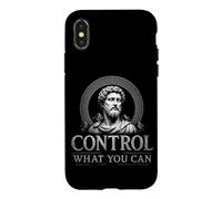 Carcasa para iPhone X/XS Controla lo Que Puedas Estoicismo Filosofía Marco Aurelio