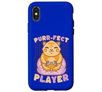 Carcasa para iPhone X/XS Controlador Purr-FECT Player Cat Gamer Kitty