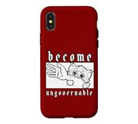 Carcasa para iPhone X/XS Conviértete en una Clase ingobernable de Resistencia de Brazo mordedor de Gato