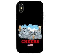 Carcasa para iPhone X/XS Cool Mount Rushmore National Memorial USA Presedents Cartoon