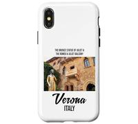 Carcasa para iPhone X/XS Cool Verona Italy The Romeo & Juliet Illustration Graphic
