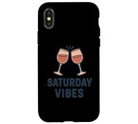 Carcasa para iPhone X/XS Copas de Vino Saturday Vibes