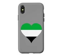 Carcasa para iPhone X/XS Corazón con los Colores de la Bandera de Extremadura