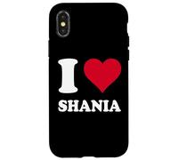 Carcasa para iPhone X/XS Corazón Rojo Me Encanta Shania