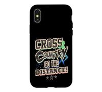 Carcasa para iPhone X/XS Correr a Campo traviesa Go The Distance Cross Country Runner