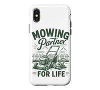 Carcasa para iPhone X/XS Cortacésped Partner For Life Father Son