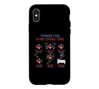 Carcasa para iPhone X/XS Cosa Que Hago en mi Tiempo Libre Ping Pong Entusiasta Divertido