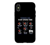 Carcasa para iPhone X/XS Cosa Que Hago en mi Tiempo Libre Ping Pong Entusiasta Divertido