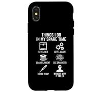Carcasa para iPhone X/XS Cosas Que Hago en mi Tiempo Libre 3D Printing Maker Entusiasta