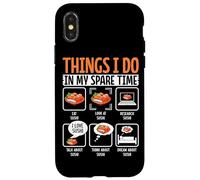 Carcasa para iPhone X/XS Cosas Que Hago en mi Tiempo Libre Comer Sushi Mira Sushi Researc