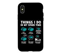Carcasa para iPhone X/XS Cosas Que Hago en mi Tiempo Libre Realidad Virtual VR Gaming