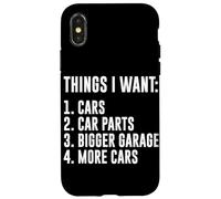 Carcasa para iPhone X/XS Cosas Que Quiero Coches Garaje Piezas de Coche Drift Car Racer Car Guy