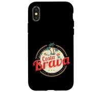 Carcasa para iPhone X/XS Costa Brava Vintage Cataluña España Souvenir Vacaciones
